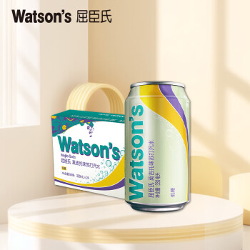 屈臣氏 莫吉托味苏打汽水330ml*24罐