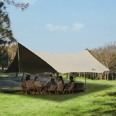 PLUS会员：Naturehike 云霄钛黑胶天幕 四边形/铁杆 8-10人 165.28元 包邮（需领券）