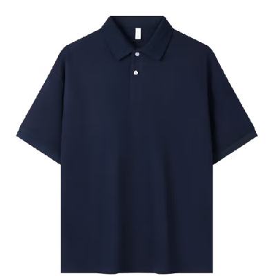 京喜 阿玛尼制造商宽松版POLO衫男女270G重磅T恤衫 藏青色  54元包邮(需领券)