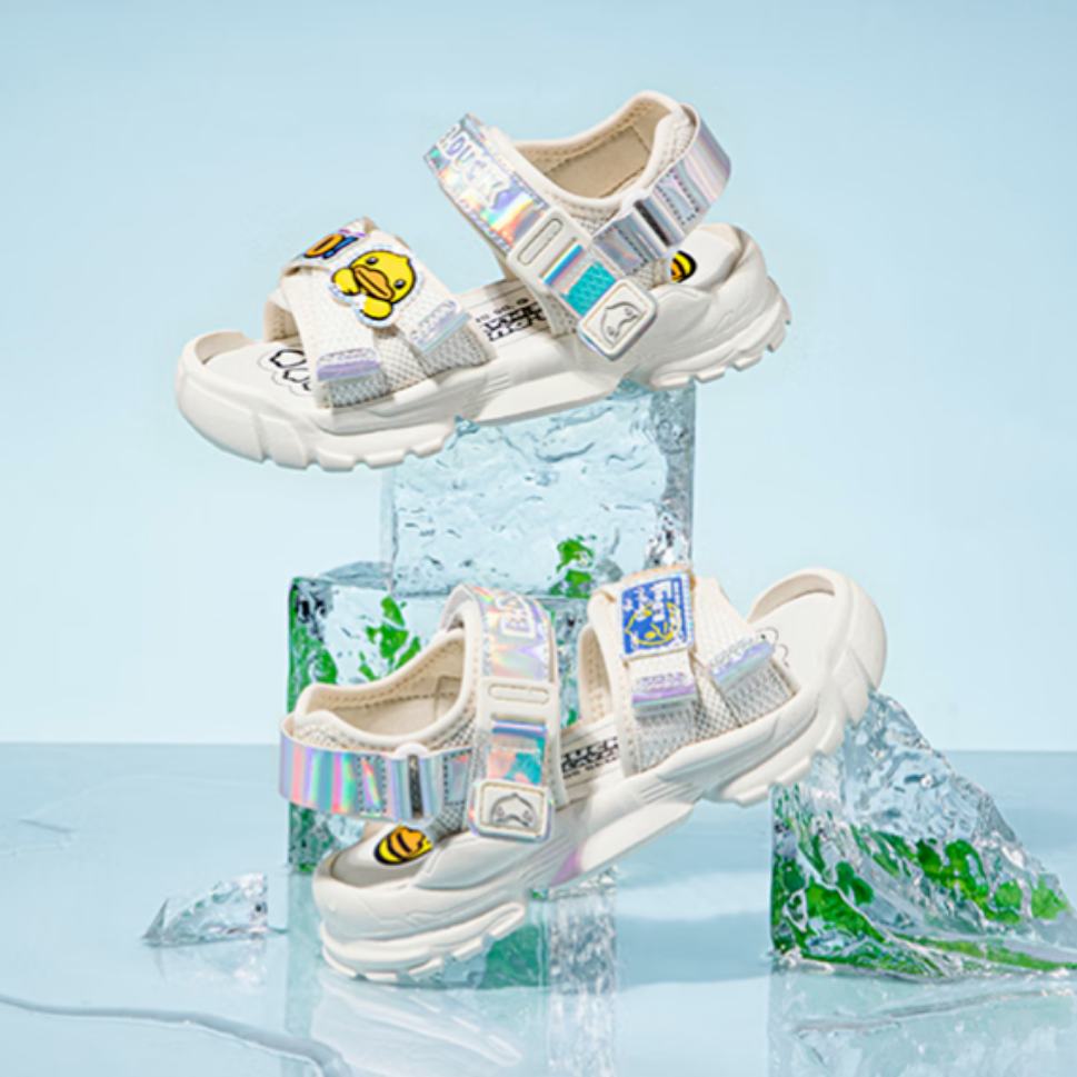 B.Duck小黄鸭 儿童软底凉鞋 49元(需领券)