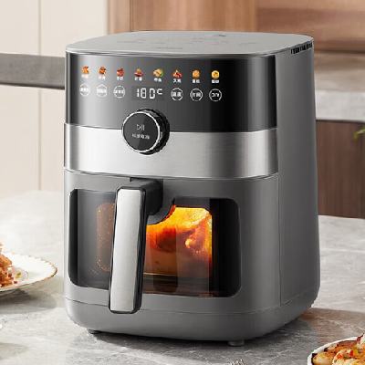 PLUS会员：Midea 美的 炎烤王系列 KZC6584 空气炸锅 6.5L 双热源速嫩 363.54元包邮（413.54元+晒单返50元）