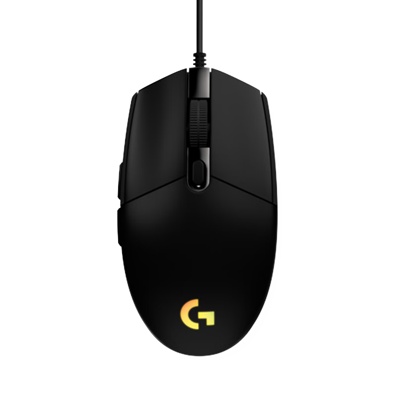 PLUS会员：（G）罗技 G102第二代游戏鼠标 RGB流光灯效鼠标 黑色 200-8000DPI 77.49元