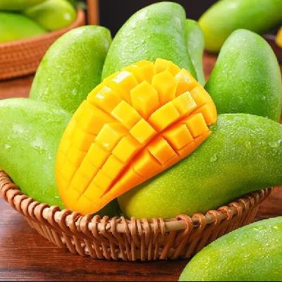 田良季正宗金煌芒 肉厚核薄 新鲜水果海南仙纸核芒果 精选果 5斤装 划算 中果 单果200-300g+ 16.9元（需领券）