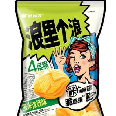 好丽友(ORION)好友趣呀土豆浪里个浪零食成人儿童休闲零食宿舍办公室小零食 【呀土豆】番茄酱味70g 31元(合3.88元/件)