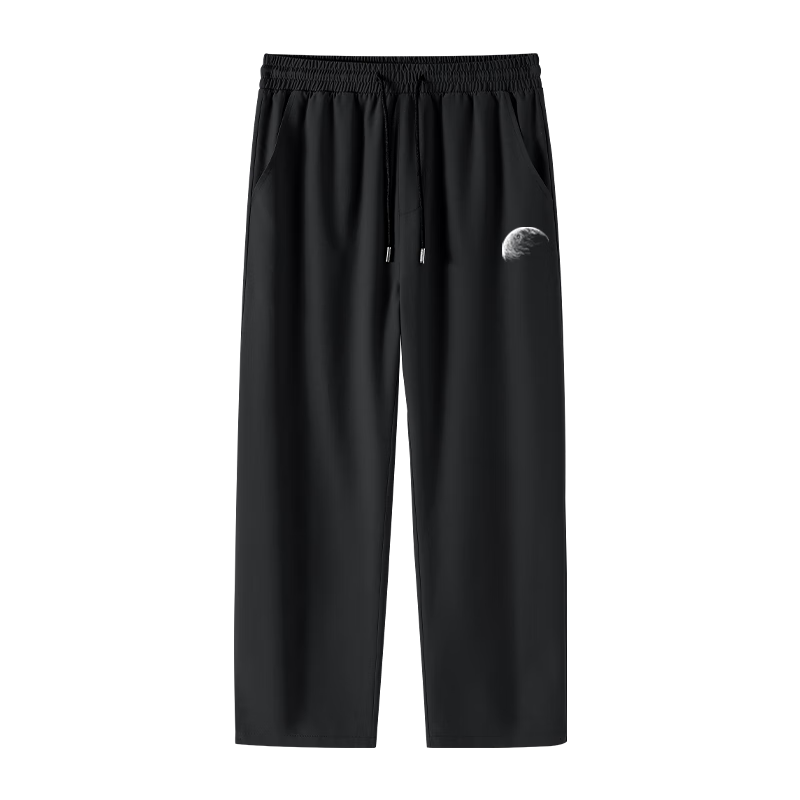 回力冰丝裤子男夏季轻薄款凉感速干直筒裤男士黑色透气空调长裤 灰#HL线条圆 3XL 领券后25.9元,如果有省省卡可低至21.9元