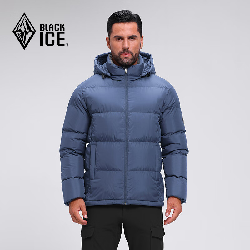BLACKICE 24户外650蓬鸭绒男款加厚防风保暖羽绒服D FAF8905 藏蓝 XXXL 券后329元