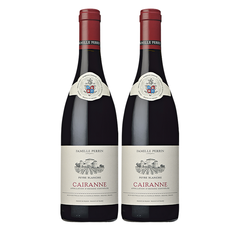 佩兰家族 法国罗纳河谷特级村AOC佩尔白卡莱纳布兰奇红葡萄酒750ml 双支装 188元（需领券）