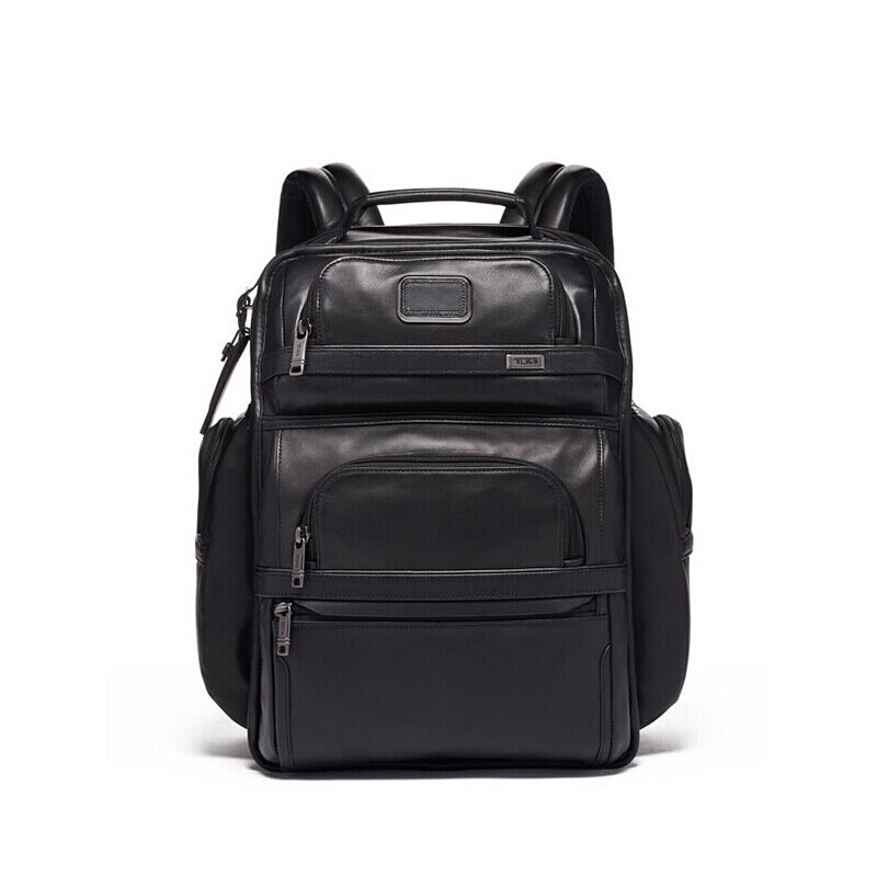 TUMI 途明 Alpha 3系列 男士皮革双肩包 09603578DL3 黑色 6330元