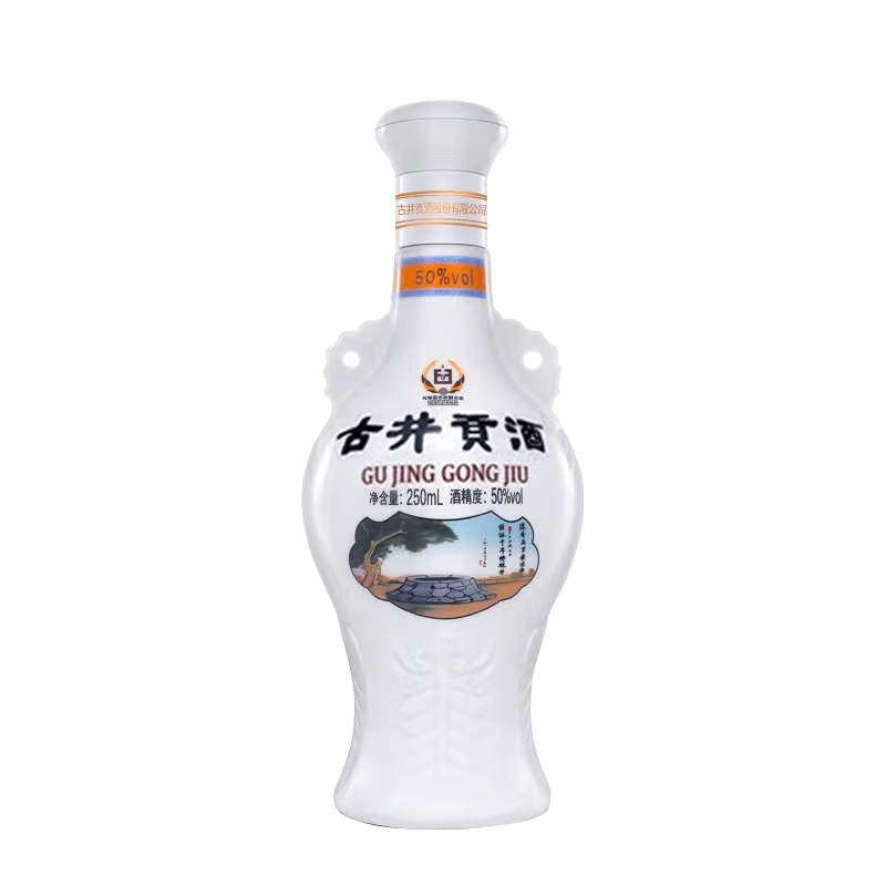 古井贡酒 怀旧小酒 浓香型白酒 50度 250ml*1瓶 单瓶装 口粮酒 16.9元
