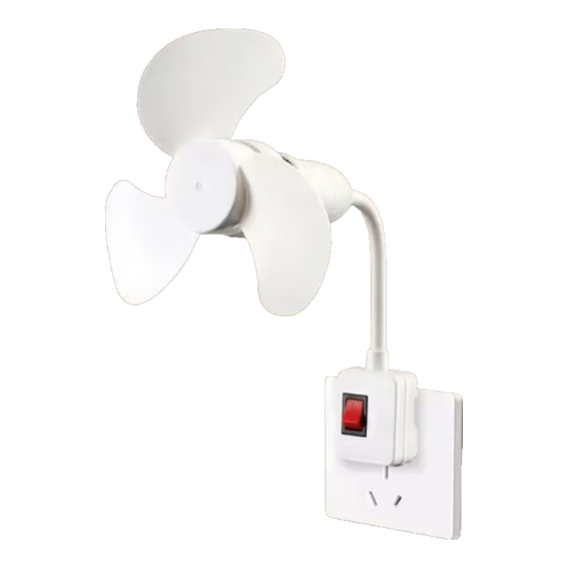 电风扇家用小风扇桌面风扇小旋风插座电风扇一体学生宿舍办公室台扇装卫生间专用小风扇壁挂 【无刷电机】小旋风一体插座 3.9元(需领券)