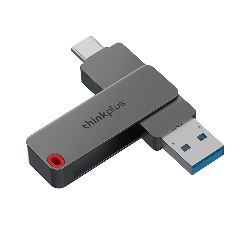 plus:联想128GB Type-C USB3.2 双接口U盘手机电脑通用大容量 办公商务U盘TPU301系列 48.57元（需领券）