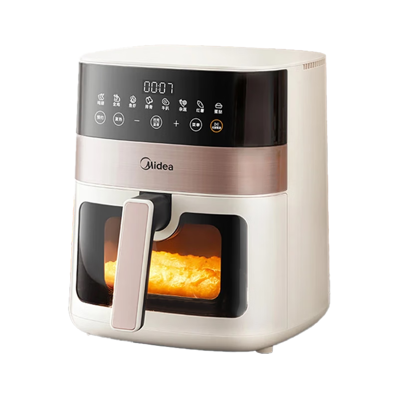 政府补贴,plus:美的 空气炸锅家用可预约 不用翻面 透明可视智能触控 厨房家电实用大容量 炸烤箱一体机 6.3L 169.22元(需领券)晒单后