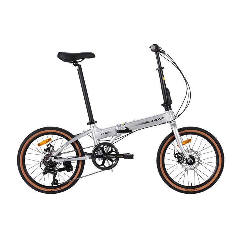 京东京造 F8折叠自行车7速铝合金20英寸成人学生男女士通勤单车时空银 879元包邮(需领券)