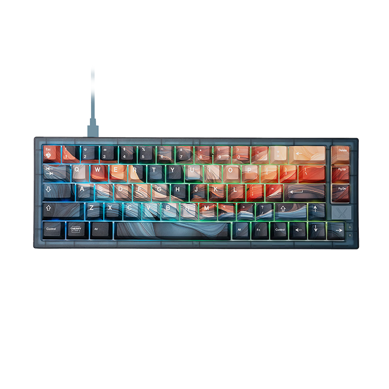 CHERRY樱桃 XTRFY K5V2 洪流 机械键盘 客制化电竞键盘 热插拔 PBT键帽 RGB灯效 MX2A红轴 655.16元（国补，需领券）