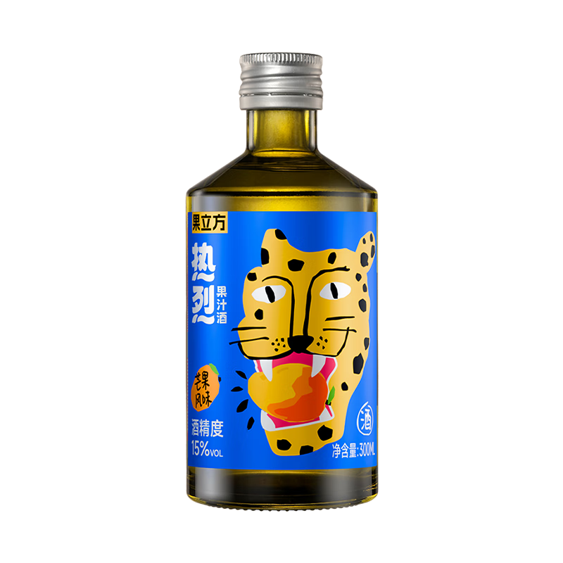 江小白 果立方热烈果汁酒 芒果味果汁酒 15度 300ml 单瓶装  9元（需领券）