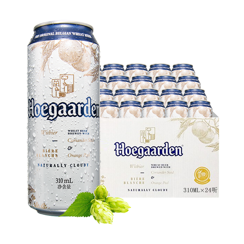 福佳白精酿啤酒310ml*24听整箱装 金奖小麦精酿百威集团  172.3元（合86.15元/件）