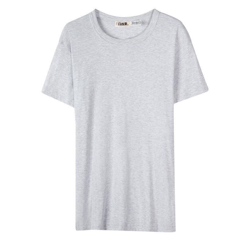 宜而爽 男士T恤短袖男棉打底衫汗衫老头衫 麻灰A 1件装 XL 175 券后4.91元