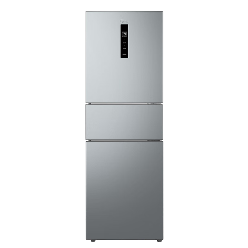 再降价、plus：美的（Midea）249三开门多门双变频一级能效风冷无霜中门变温大冷冻空间节能低噪租房小型家用小冰箱国家补贴20﹪ MR-249WTPE 985.45元