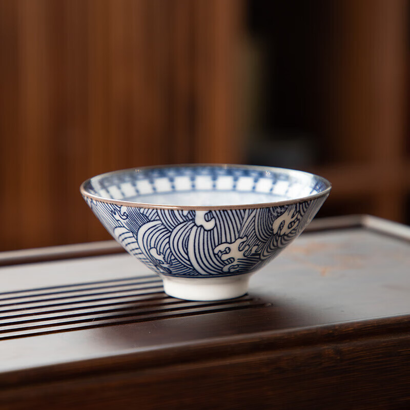 德化陶瓷【茶杯】龙杯斗笠杯 45ml *3只 1元（合0.33元/件）