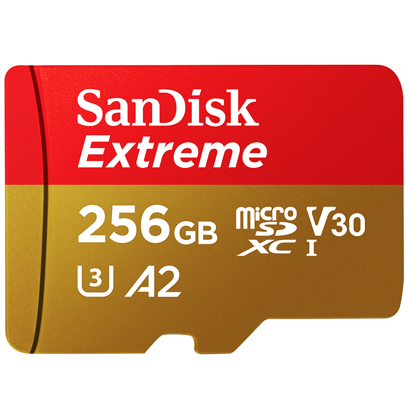 闪迪(SanDisk)256GB TF(MicroSD)内存卡 4K极速金卡A2 V30 U3行车记录仪 运动相机无人机 监控存储卡  144.9元(晒单返20E卡)