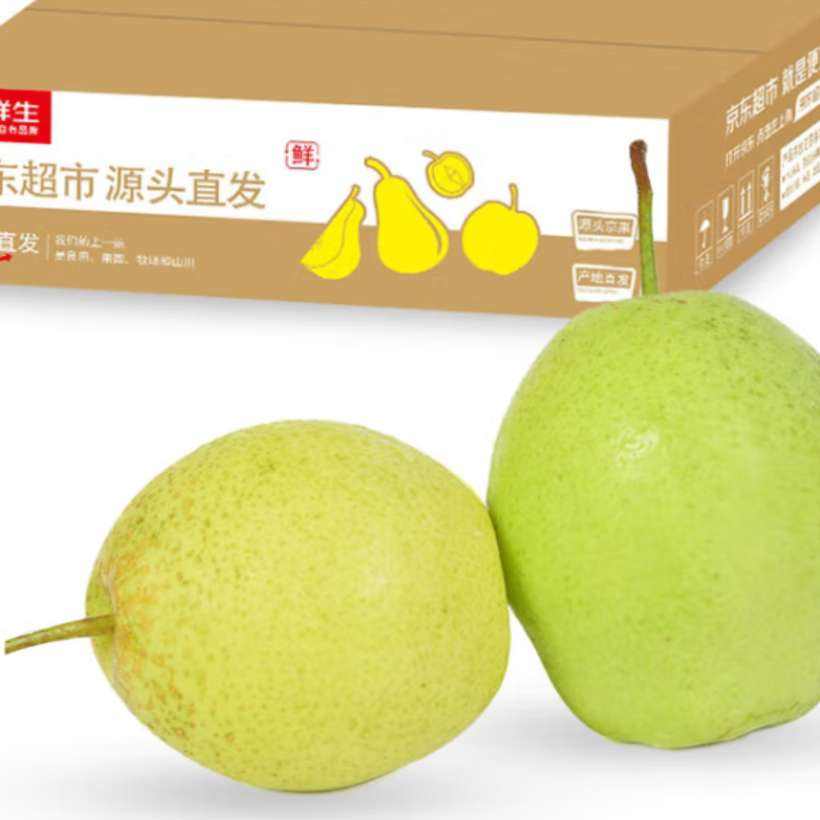 京鲜生 河北老树雪花梨 净重4.5斤 单果250g+ 生鲜水果 源头直发包邮 9.34元（需领券）