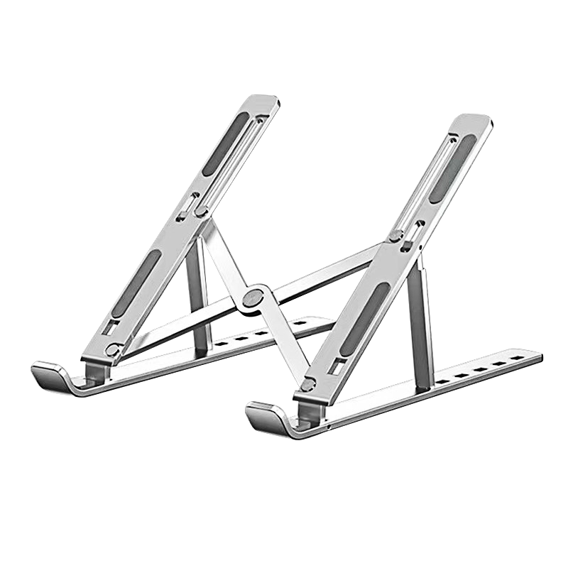 笔记本电脑散热支架拯救者r9000p苹果Mac联想z3游戏本铝合金折叠立式便携升降架【款式随机发货】 银色【铝合金】散热增高支架6档调节 4.49元
