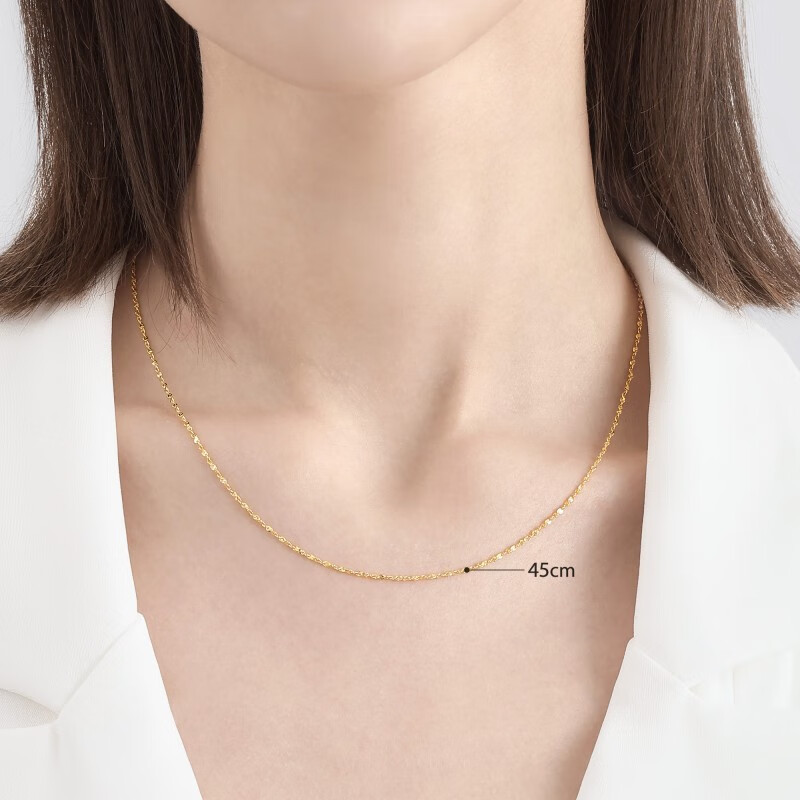 周生生 黄金项链 40厘米、5.16克 4155元