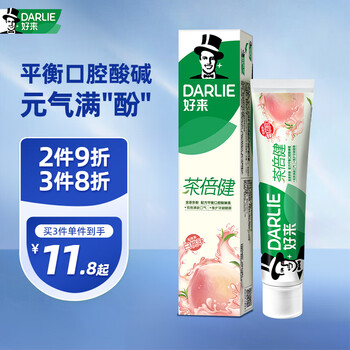 DARLIE 黑人 茶倍健初萃茶白桃 牙膏 160g
