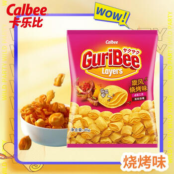 首购：卡乐比（Calbee）玉米脆片 烧烤味65g