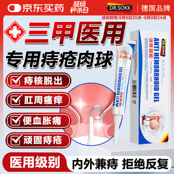 DR.SOKK痔疮膏医用卡波姆消痔疮凝胶去肉球内外混合痔疮专用肛门瘙痒药膏