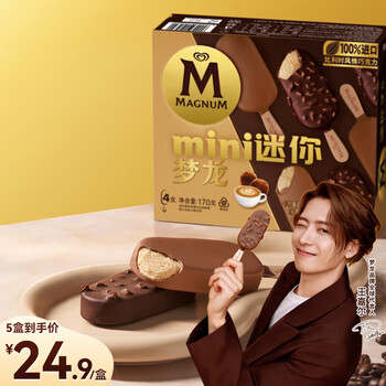 梦龙 迷你梦龙松露巧克力口味冰淇淋43g*2 卡布基诺口味冰淇淋42g*2