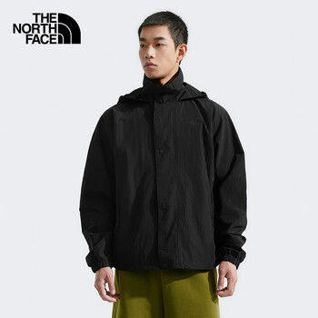 The North Face 北面 防风夹克男户外防泼舒适透气83QX 宇宙黑/JK3 M
