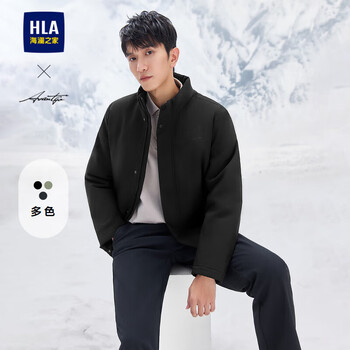 HLA 海澜之家 男冬季立领棉服外套