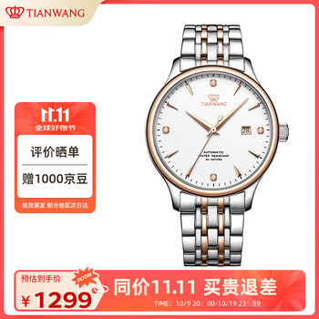 天王（TIAN WANG）手表男士 生日礼物昆仑系列钢带机械表GS5876TP.D.TP1.W-1