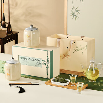 去寻安吉绿茶明前特级嫩芽2025新茶叶礼盒 200g