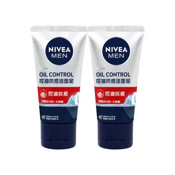 妮维雅(NIVEA)妮维雅男士抗痘洁面50g*2体验装