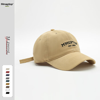 MMOPTOP日系水洗复古四季软顶棒球帽显脸小中性男女软顶大头围鸭舌帽子