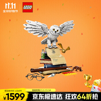 乐高(LEGO)积木76391霍格沃茨经典藏品 哈利波特猫头鹰D2C限定款 家居装饰