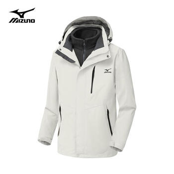 9号、京东百亿补贴：美津浓 男女三合一冲锋衣外套