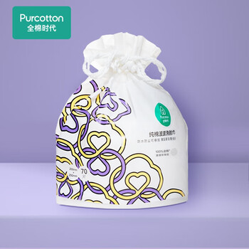 全棉时代【孙颖莎同款】洗脸巾卷 70抽*1卷加厚一次性100%棉柔毛巾20*20CM