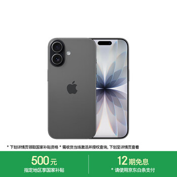 苹果 Apple iPhone 17 5G手机 256GB 黑色