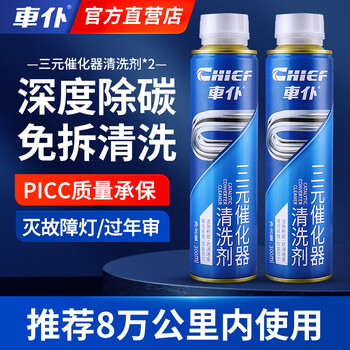 车仆三元催化清洗剂净化免拆燃油宝除积碳清理汽车发动机300ml*2瓶